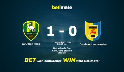 Soi kèo ADO Den Haag vs Cambuur Leeuwarden, Tỷ lệ & Mẹo cá cược 29/10/2024