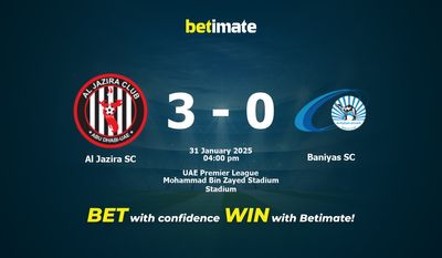 Dự đoán Al Jazira SC vs Baniyas SC, Tỷ lệ cược & Mẹo cá cược 31/01/2025