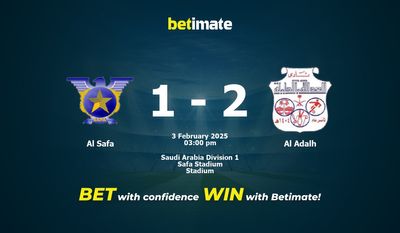 Soi kèo Al Safa vs Al Adalh, Tỷ lệ & Mẹo cá cược 03/02/2025