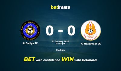 Dự đoán, tỷ lệ cược và mẹo cá cược Al Sailiya SC vs Al Mesaimeer SC 01/21/2025