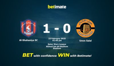 Dự đoán Al-Shahaniya SC vs Umm Salal, Tỷ lệ cược & Mẹo cá cược 23/02/2025