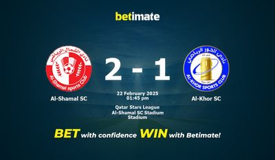 Dự đoán Al-Shamal SC vs Al-Khor SC, Tỷ lệ cược & Mẹo cá cược 22/02/2025