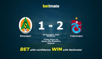 Dự đoán Alanyaspor vs Trabzonspor, Tỷ lệ & Mẹo cá cược 30/11/2024