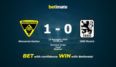 Dự đoán Alemannia Aachen vs 1860 Munich, Tỷ lệ cược & Mẹo cá cược 23/11/2024