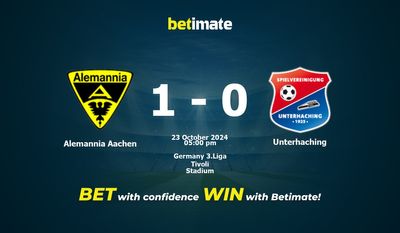 Dự đoán, tỷ lệ và mẹo cá cược Alemannia Aachen vs Unterhaching 23/10/2024