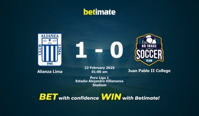 Dự đoán Alianza Lima vs Juan Pablo II College, tỷ lệ cược và mẹo cá cược 22/02/2025