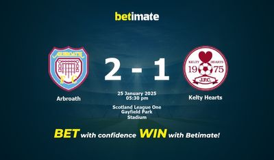 Dự đoán Arbroath vs Kelty Hearts, Tỷ lệ cược & Mẹo cá cược 25/01/2025