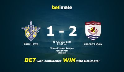 Dự đoán, Tỷ lệ cược & Mẹo cá cược Barry Town vs Connah's Quay 22/02/2025