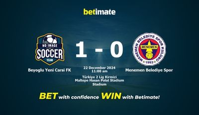 Beyoglu Yeni Carsi FK vs Menemen Belediye Spor Dự đoán, tỷ lệ và mẹo cá cược 22/12/2024