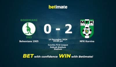 Soi kèo Bohemians 1905 vs MFK Karvina, Tỷ lệ & Mẹo cá cược 14/12/2024