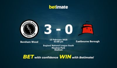 Dự đoán Boreham Wood vs Eastbourne Borough, Tỷ lệ cược & Mẹo cá cược 02/15/2025