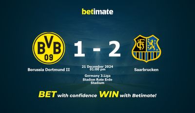 Dự đoán Borussia Dortmund II vs Saarbrucken, Tỷ lệ cược & Mẹo cá cược 21/12/2024