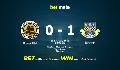 Dự đoán, Tỷ lệ cược và Mẹo cá cược Boston Utd vs Eastleigh 22/02/2025