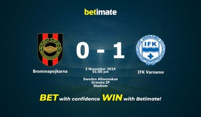 Dự đoán Brommapojkarna vs IFK Varnamo, tỷ lệ và tip cá cược 03/11/2024