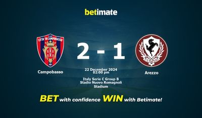 Dự đoán Campobasso vs Arezzo, Tỷ lệ cược & Mẹo cá cược 22/12/2024