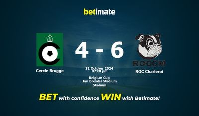 Dự đoán Cercle Brugge vs ROC Charleroi, Tỷ lệ & Mẹo cá cược 31/10/2024