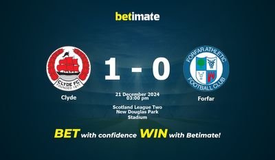 Dự đoán Clyde vs Forfar, Tỷ lệ cược & Mẹo cá cược 21/12/2024