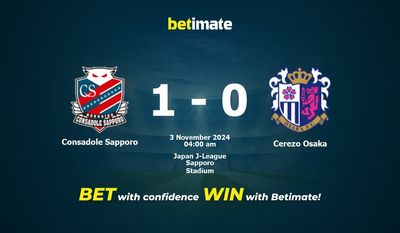 Dự đoán, Tỷ lệ cược & Mẹo cá cược Consadole Sapporo vs Cerezo Osaka 11/03/2024