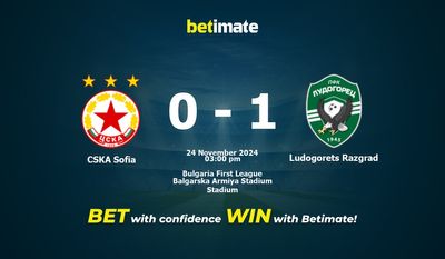 Dự đoán CSKA Sofia vs Ludogorets Razgrad, Tỷ lệ & Mẹo cá cược 24/11/2024