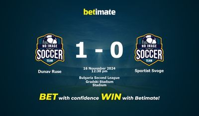 Dự đoán Dunav Ruse vs Sportist Svoge, Tỷ lệ cược & Mẹo cá cược 11/16/2024