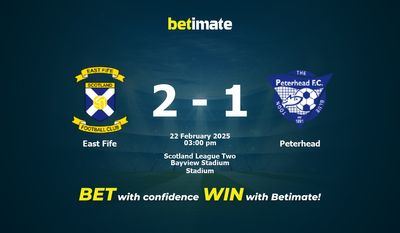 Dự đoán East Fife vs Peterhead, Tỷ lệ cược & Mẹo cá cược 22/02/2025