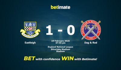 Dự đoán Eastleigh vs Dag & Red, Tỷ lệ cược & Mẹo cá cược 02/19/2025