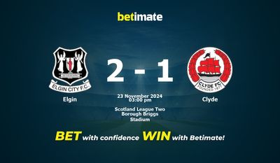 Dự đoán Elgin vs Clyde, Tỷ lệ cược & Mẹo cá cược 23/11/2024