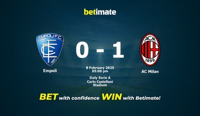 Dự đoán Empoli vs AC Milan, Tỷ lệ cược & Mẹo cá cược 02/08/2025