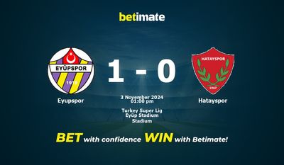 Dự đoán Eyupspor vs Hatayspor, Tỷ lệ cược & Mẹo cá cược 11/03/2024