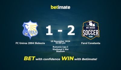 Dự đoán FC Unirea 2004 Slobozia vs Farul Constanta, Tỷ lệ & Mẹo cá cược 10/11/2024