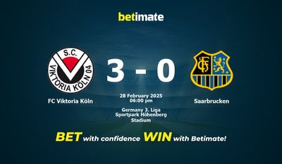 Dự đoán FC Viktoria Köln vs Saarbrucken, Tỷ lệ cược & Mẹo cá cược 28/02/2025