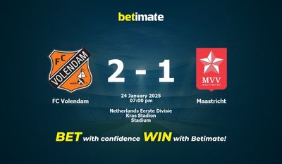 Dự đoán FC Volendam vs Maastricht, tỷ lệ và tip cá cược 24/01/2025