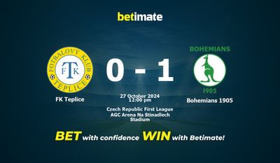 Soi kèo FK Teplice vs Bohemians 1905, Tỷ lệ & Mẹo cá cược 27/10/2024