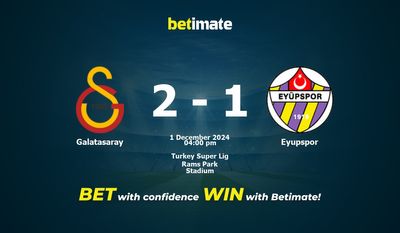 Dự đoán Galatasaray vs Eyupspor, Tỷ lệ cược & Mẹo cá cược 12/01/2024