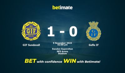 GIF Sundsvall vs Gefle IF Dự đoán, tỷ lệ và mẹo cá cược 09/11/2024