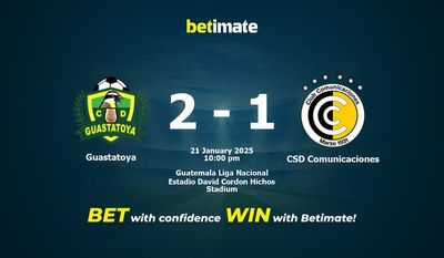 Dự đoán, tỷ lệ và mẹo cá cược Guastatoya vs CSD Comunicaciones 21/01/2025