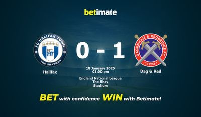 Dự đoán Halifax vs Dag & Red, Tỷ lệ cược & Mẹo cá cược 01/18/2025