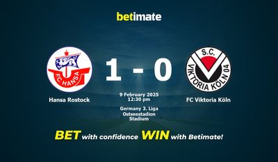 Dự đoán, Tỷ lệ cược & Mẹo cá cược Hansa Rostock vs FC Viktoria Köln 02/09/2025