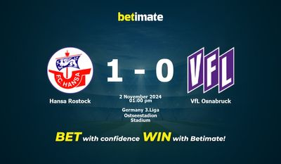Dự đoán, Tỷ lệ cược & Mẹo cá cược Hansa Rostock vs VfL Osnabruck 11/02/2024