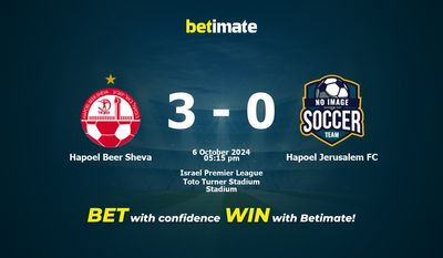 Dự đoán, Tỷ lệ cược và Mẹo cá cược Hapoel Beer Sheva vs Hapoel Jerusalem FC 10/06/2024