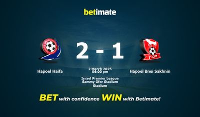 Dự đoán Hapoel Haifa vs Hapoel Bnei Sakhnin, Tỷ lệ cược & Mẹo cá cược 03/02/2025
