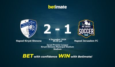 Dự đoán, Tỷ lệ cược & Mẹo cá cược Hapoel Kiryat Shmona vs Hapoel Jerusalem FC 12/04/2024
