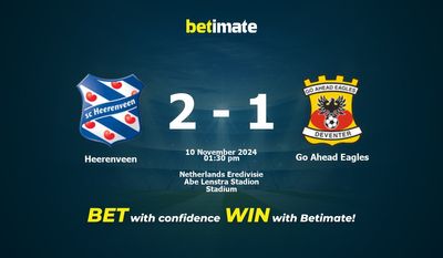 Dự đoán Heerenveen vs Go Ahead Eagles, Tỷ lệ cược & Mẹo cá cược 11/10/2024