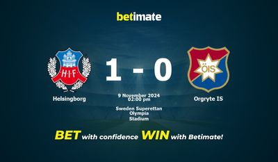 Dự đoán Helsingborg vs Orgryte IS, Tỷ lệ cược & Mẹo cá cược 11/09/2024