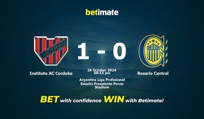 Dự đoán, Tỷ lệ cược và Mẹo cá cược Instituto AC Cordoba vs Rosario Central 26/10/2024