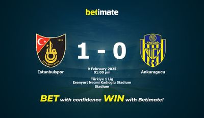 Soi kèo Istanbulspor vs Ankaragucu, Tỷ lệ & Mẹo cá cược 09/02/2025