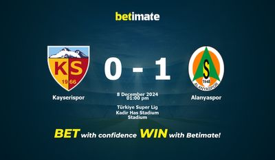 Dự đoán Kayserispor vs Alanyaspor, Tỷ lệ & Mẹo cá cược 08/12/2024