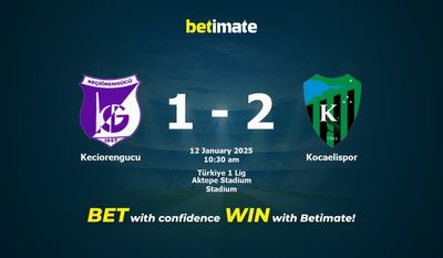 Dự đoán Keciorengucu vs Kocaelispor, Tỷ lệ cược & Mẹo cá cược 01/12/2025