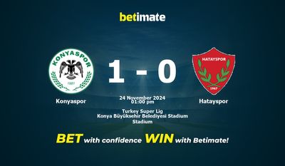 Dự đoán Konyaspor vs Hatayspor, Tỷ lệ & Mẹo cá cược 24/11/2024