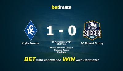 Dự đoán Krylia Sovetov vs FC Akhmat Grozny, Tỷ lệ & Mẹo cá cược 24/11/2024